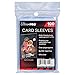 Ultra Pro 100 Pcs Soft Card Sleeves, 2 5/8 x 3 5/8-Inches Pack of 1 (Package may vary)