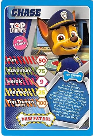 Chase Paw Patrol trading card gaming 