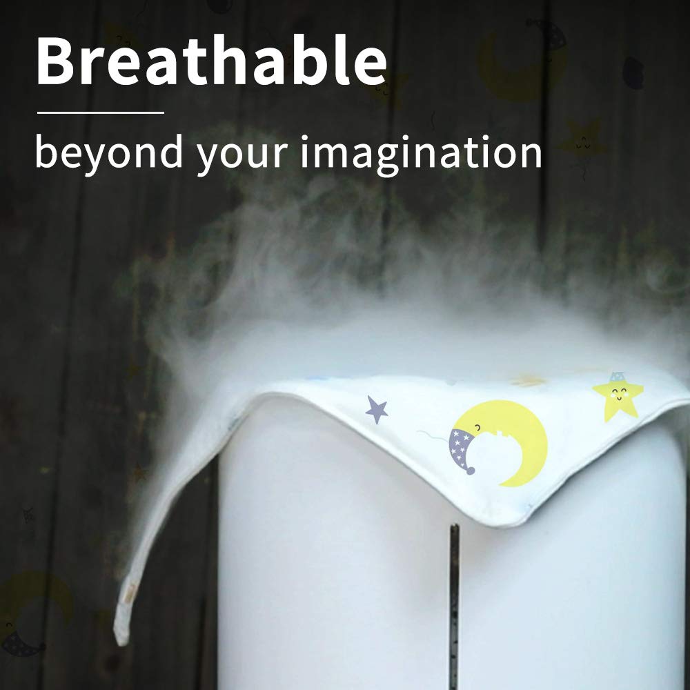 Bandana Drool Bib-Organic Cotton Baby Teething Bib for Boys&Girls, Soft and Super Absorbent, 4 Pack