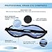Dry Eye Mask, Warm Moist Heat Eye Compress, Stye Treatment a Premium, Professional Eye Compress, Machine Washable Cover and All Natural Eyelid Wipes.