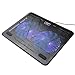 AUKEY Laptop Cooling Pad, Laptop Cooler with 2 Blue LED Fans, 2 USB Ports, and Adjustable Stands for Laptop Up to 17