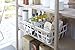 Yamazaki Home Single Home Storage Basket Handle Organizer, One Size, White