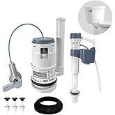 Ulinlo pouly 3-Inch Dual Flush Everything Toilet Repair Kit, Water-Saving, Complete Toilet Internal Replacement for Leaky Fla