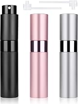 ACWOO 10ml Travel Perfume Atomiser Bottles 3Pcs Refillable Spray view 1