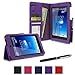 rooCASE Asus MeMO Pad HD 7 Case - ME173X Dual View Stand Folio Cover - PURPLE (With Auto Wake / Sleep Cover)