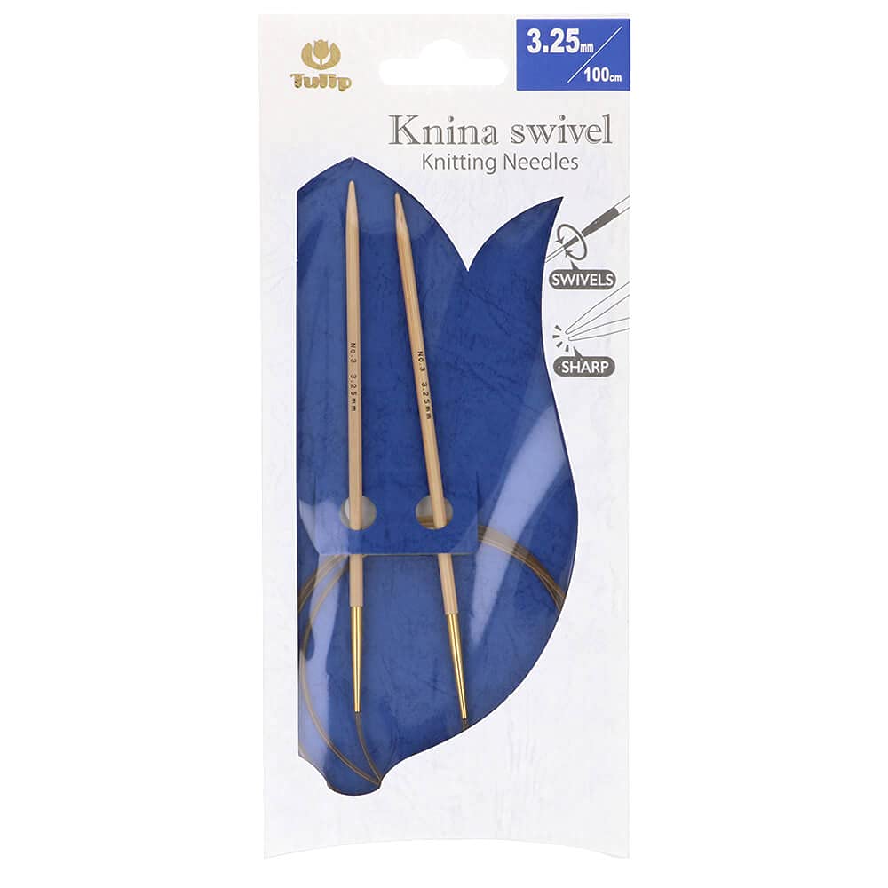 Tulip Knina Swivel Circular Needle 100 cm 3.25 mm - 1 piece