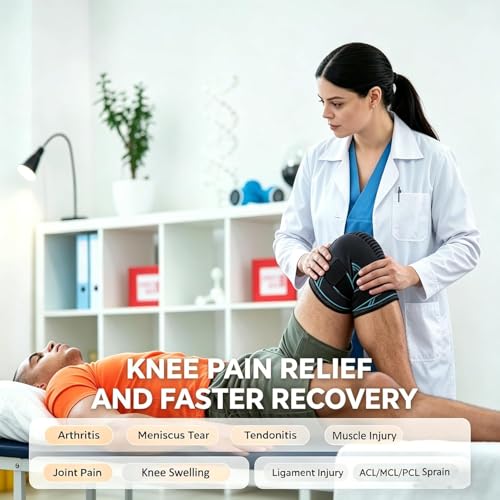 NTRH Knee Brace for Arthritis ACL and Meniscus Tear Adjustable Knee Sleeves for Sports Knee Support for Men and Women