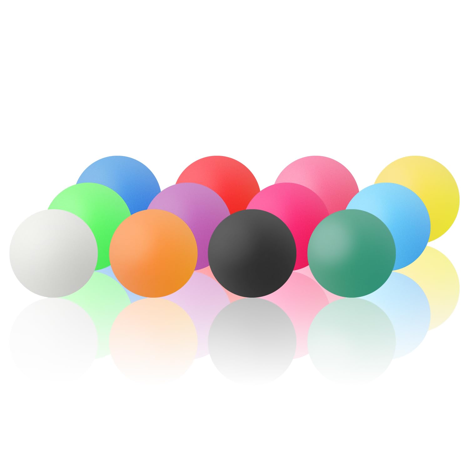 GroveEss 12 PCS Colored Table Tennis Balls,Games Training Ping Pong Balls,Cat Toys and Party Decoration Suitable Beginner Adult Not for Professional Athletes(Color Random)