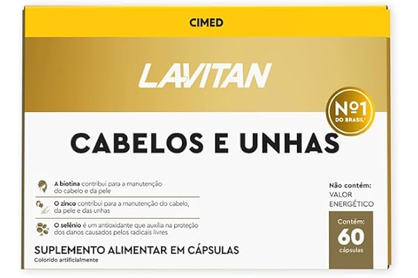 Multivitamínico Lavitan Cabelos E Unhas Com 60 Cápsulas