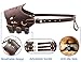 Sevicat Adjustable Leather Dog Muzzles, Lightweight Durable, for Anti-Biting Anti-Barking Anti-Chewing Safety Protection (M, Brown)
