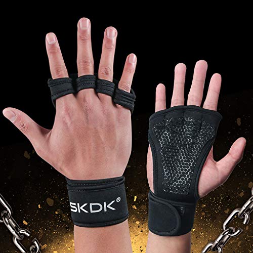Full Palm Protection Padded Gloves for Men & Women, Non-Slip Gloves for Sports Gym Workout Exercise Boating Training Dirt Bike Weight Lifting