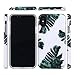 iPhone X Case/iPhone XS Case,GOLINK Floral Series Slim-Fit Ultra-Thin Anti-Scratch Shock Proof Dust Proof Anti-Finger Print TPU Gel Case for iPhone X/iPhone XS - Green Leaf