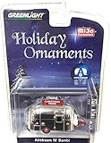 NEW 1:64 GREENLIGHT COLLECTION - HOLIDAY ORNAMENTS CHROME AIRSTREAM 16' BAMBI Diecast Model Car By Greenlight