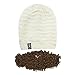 Beard Head - The Original Curly Pearl Knit Beard Beanie (Brown)