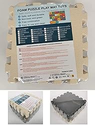 MQIAOHAM® 18 Pieces Puzzle Play Mats, Soft Baby