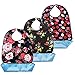 Vlokup 3 Pack Bibs for Eating Women Washable with Crumb Catcher, Rose & Lips