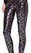 Shiny Mermaid Leggings for Women Halloween Fish Scale Tight Pants Rainbow S