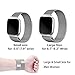 Deyo Fitbit Versa Bands for Women Men Large Small,Stainless Steel Milanese Loop Metal Replacement Bracelet Band with Magnetic Closure Accessories Wristbands for Fitbit Versa Smartwatch(Silver, S)