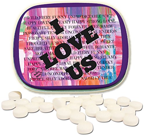 I Love Us Mints â€“ Cute Gift for Girlfriend Sentimental Anniversary Gifts Sweet Stocking Stuffers for Women Wintergreen Breath Mints I Love You Gift Easter Basket for Adults Romantic Thinking of You
