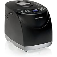 Hamilton Beach Bread Maker Machine, Digital, Programmable, 12 Settings + Gluten Free, Dishwasher Safe Pan + Kneading Paddle, 