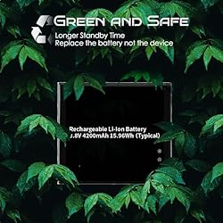 Qoutmcuy 6620L Battery，4200mAh Upgraded Capacity
