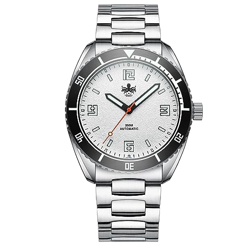 PHOIBOS Reef Master PY047 Men's Automatic Diving Watch 200M with Stainless Steel Bracelet