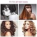 Blow Dryer Brush One Step Hair Dryer & Volumizer Hot Air Brush Ceramic Electric Blow Dryer Styler 3 in1 Styling Negative Ion Hair Straightener Brush with 2pcs Hair Clips (light red)thumb 4