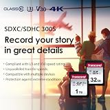 Transcend 512GB SDXC U3 V30 Memory Card 100MB/s for Digital Cameras view 3