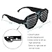 Halloween Christmas Party Decorations Gifts Music & Sound-Activated LED light Party Glasses, USB Rechargeable LED flashing sunglasses Shutter Shades Eyewear for Clubbing, Bar, Rave, Birthday, Concert