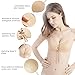 Mousand Sticky Bra Strapless Backless Bra, Invisible Self Adhesive Reusable Bra Push Up Bras for Women