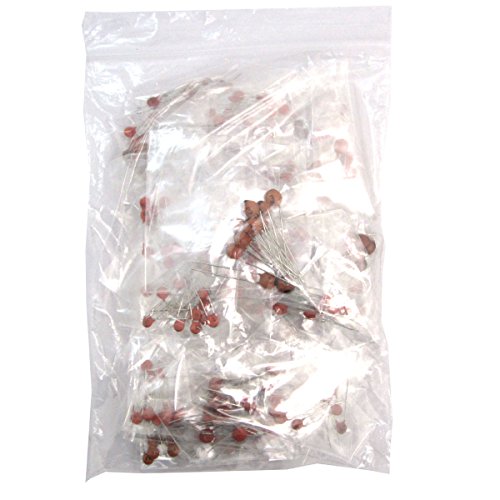 WINGONEER Electronic Components Package(Total 1390 PCS) - LED Diodes 30 Values Resistors,Electrolytic Capacitor Package Ceramic Capacitors Common Diodes Common Transistor