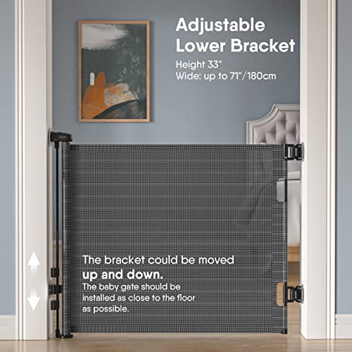 BabyBond Retractable Baby Gates, Punch-Free Install Baby Gate