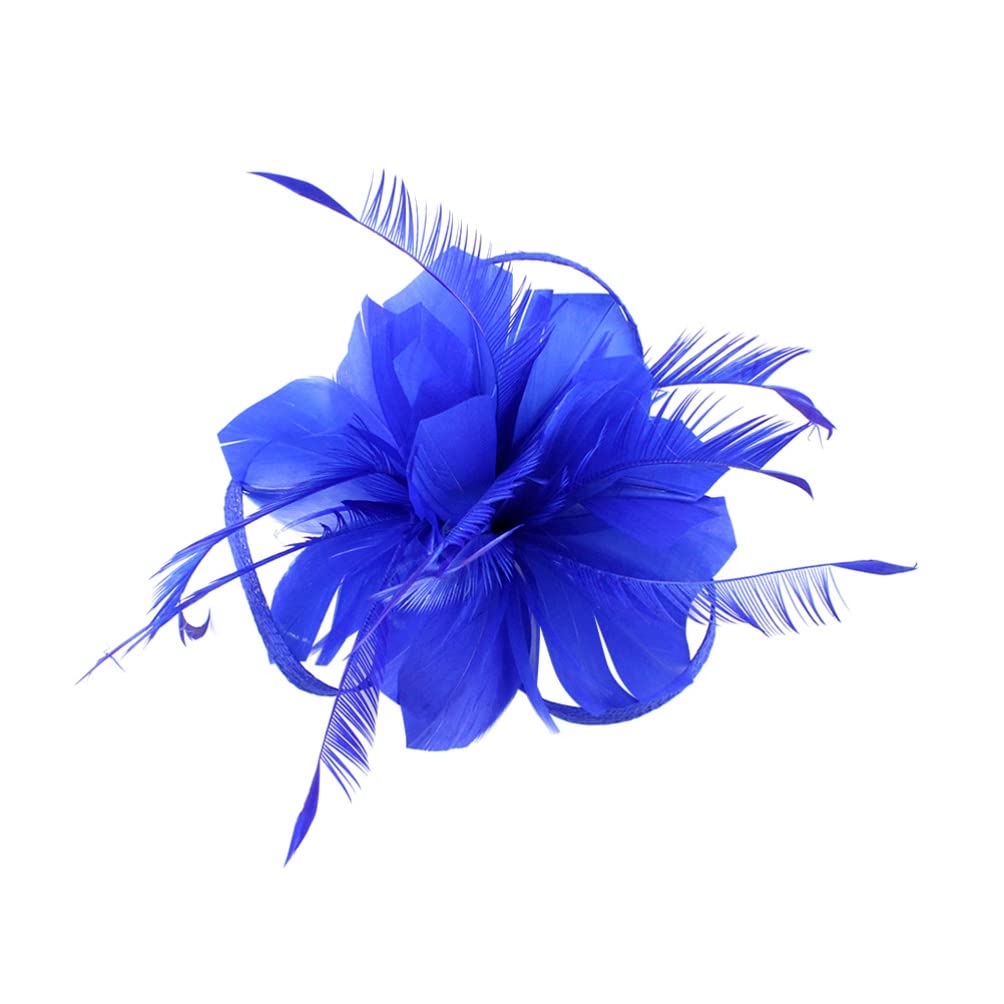 minkissy Hair Clip Elegant Plume Side Clip Hairpin for Women Wedding Party Prom Hair Accessory