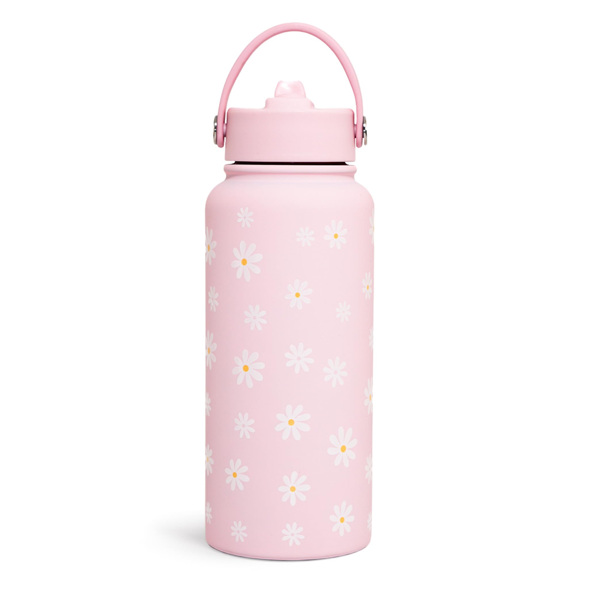 Photo 1 of ***Bottle dented*** Daisy Water Bottle Stainless Steel 32oz Insulated with Lid, Flower Water Bottles Gifts for Women Girls Friends Teens Birthday Christmas