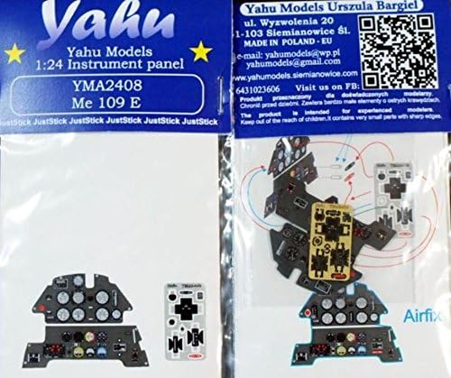 Yahu Model 1:24 Me-109 E Colored Instrument Panel for Trumpeter/Airfix #YMA2408