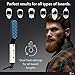 Squaresilk electric beard straightener comb for men-tame your frizzy beard with USA designed heated brush for men- smooth and styling quick mens hair with straightening comb dual volatage(110V-240V).