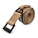 FREEHAWK Survival Tactical Belt, Emergency Fire Rescue Rigger Waist Belt Military CQB Belt (Khaki)