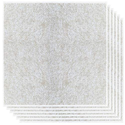BUBOS Decorative Acoustic Panels,Sound Proof Length: 12" x 12" Light
