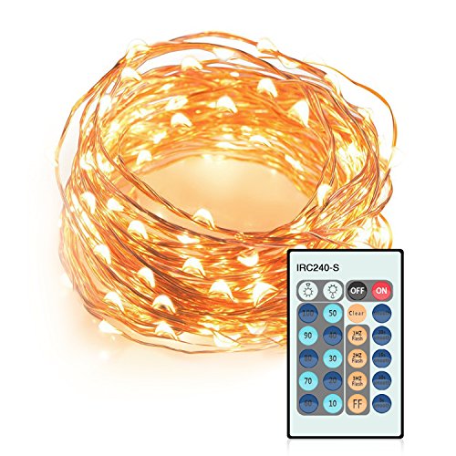 Decorative Lights, LDesign Christmas Lights 100 LED 33ft String Lights with Remote Control for Party