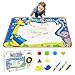 Toyk AquaDoodle Drawing Mat - Kids Painting Writing Doodle Board Toy - Color Aqua Magic Mat 3 Magic Pens Educational Age Toys for 1 2 3 4 5 6 7 8 9 10 11 12 Year Old Girls Boys Toddler Gift