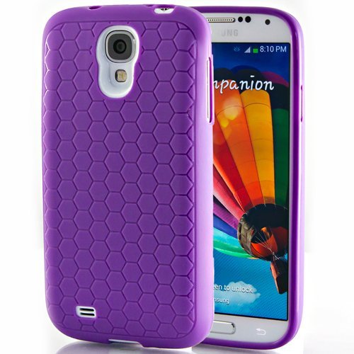 Hyperion Samsung Galaxy S5 Extended Battery HoneyComb Matte TPU Case / Cover (Fits 5600mAh and Hyperion's 6500mAh Extended Battery) [2 Year No Hassle Warranty] (CASE ONLY. Does not include battery)Hyperion Retail Packaging - PURPLE