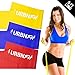 URBNFit Long Fitness Bands (5 Ft) w/Door Anchor - 3 Pack of Resistance Bands for Stretching, Workouts, Rehabilitation