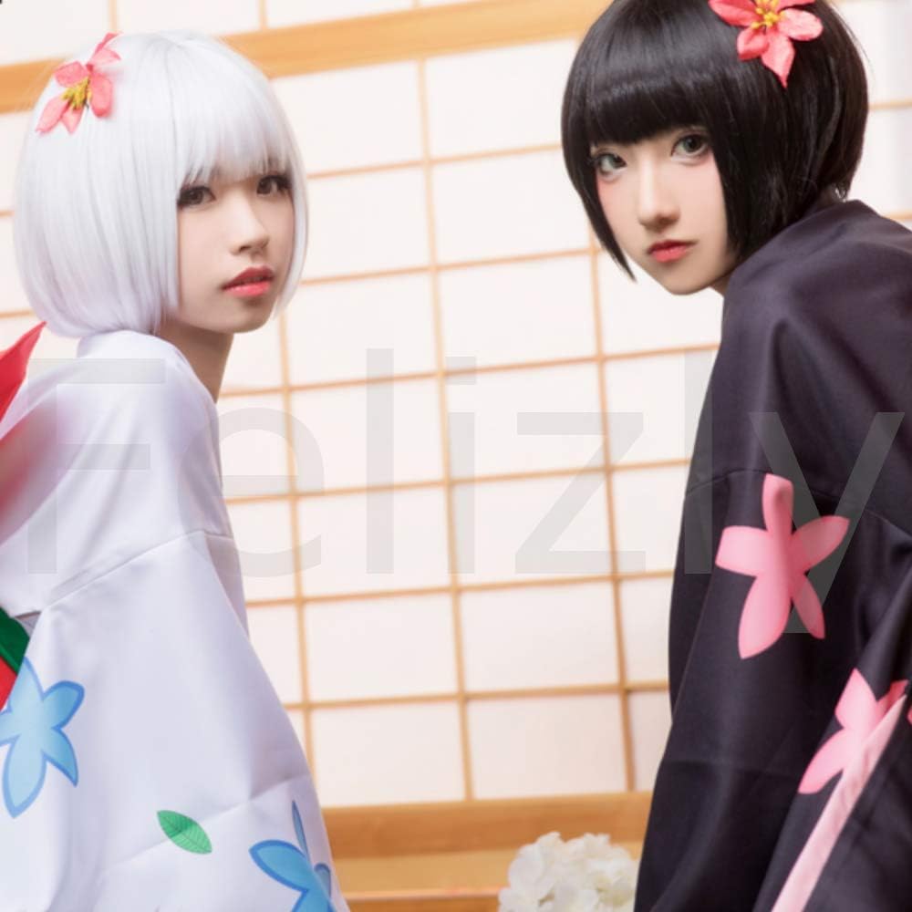 Amazon Felizly 鬼灯の冷徹 座敷童子 コスプレ 着物 衣装 ウィッグ付き 和風 藁 二子 Mサイズ コスプレ 仮装 通販