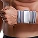 NeoTech Care Wrist Band - Adjustable Compression Strap - Elastic & Breathable Fabric - Support Sleeve for Tennis, Sports, Exercise - Men, Women, Right or Left (Gray Color, Size M, 1 Unit)