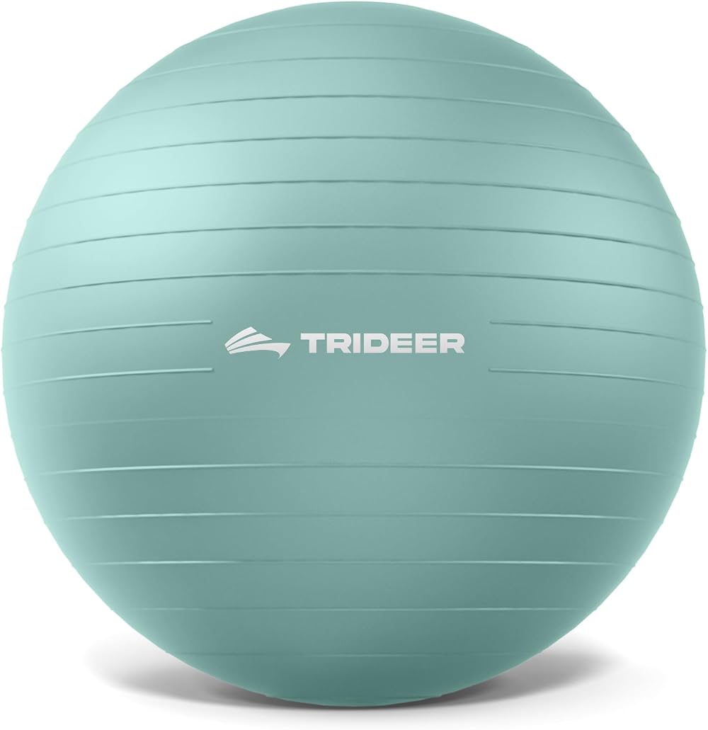 Trideer Professional Exercise Ball Anti-Burst Gym Ball 200kg Pump Included