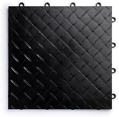 Racedeck Diamond Plate Design Durable Interlocking Modular Garage