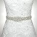 SoarDream White Bridal Sash Wedding Belt Bridal Bridesmaid Dress sash