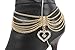 TFJ Women Boot Bracelet Chains Gold Bling Metal Heart Love Western Fashion Anklet Shoe Charm