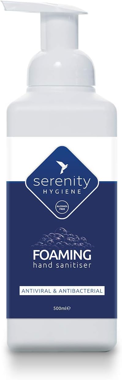 Hand Cleansing Sanitiser Foam, No Alcohol Foaming Hand Sanitizer Dispenser - Unscented - 500 ml Pack of 1