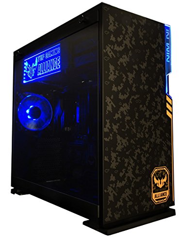 IN WIN 101 ATX Mid-tower Behuizing – Gehard Glas, Zwart, Met Plek Voor 6 Ventilatoren En GPU-houder